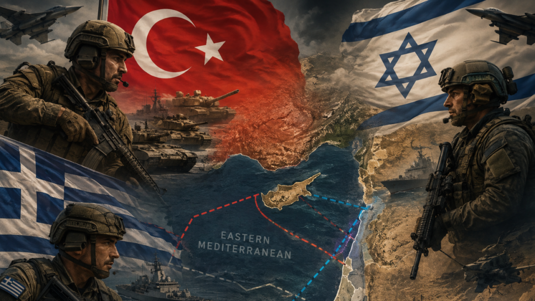  ”Από τη Γάζα μέχρι το Αιγαίο. 7 περιοχές τριβής που ωθούν το Ισραήλ και την Τουρκία σε τροχιά σύγκρουσης”.